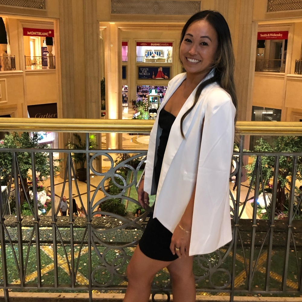 White Blazer Cape